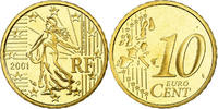 France 10 Euro Cent Proof, Laiton, KM:1285 -