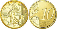France 10 Euro Cent Proof, Laiton, KM:1410 -
