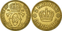 Danemark 2 Kroner Monnaie, Christian X, Copenhagen -
