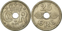 Danemark 25 Öre Monnaie, Christian X, Copenhagen, Copper-nickel -