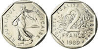 France 2 Francs Monnaie, Semeuse, Paris, Nickel, Gadoury:547 -