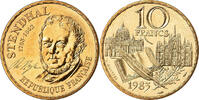 France 10 Francs Monnaie, Stendhal, Paris, Nickel-Bronze -