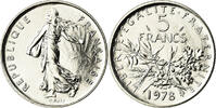 France 5 Francs Monnaie, Semeuse, Paris, Nickel Clad Copper-Nickel -