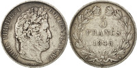 France 5 Francs Monnaie, Louis-Philippe, Bordeaux, Argent, KM:749.7 -