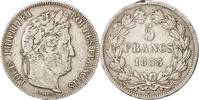 France 5 Francs Monnaie, Louis-Philippe, Rouen, Argent, KM:749.2 -