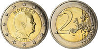 Monaco 2 Euro Prince Albert, Bi-Metallic, KM:195 -