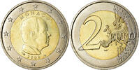 Monaco 2 Euro Prince Albert II, Bi-Metallic, KM:195 -
