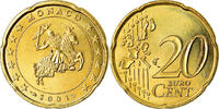 Monaco 20 Euro Cent Laiton, KM:171 -