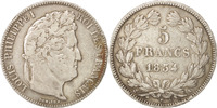 France 5 Francs Monnaie, Louis-Philippe, Paris, Argent, KM:749.1 -