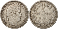 France 5 Francs Monnaie, Louis-Philippe, Rouen, Argent, KM:745.9 -