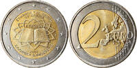 Grèce 2 Euro Traité de Rome 50 ans, Bi-Metallic, KM:216 -