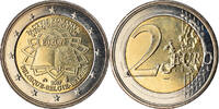 Belgique 2 Euro Traité de Rome 50 ans, Bi-Metallic, KM:247 -
