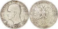 Albanie 5 Lek Monnaie, Albania, Rome, Argent, KM:33 -