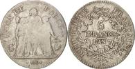 France 5 Francs Monnaie, Union et Force, Bayonne, Argent, KM:639.6 -