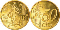 France 50 Euro Cent Proof, Laiton, KM:1287 -