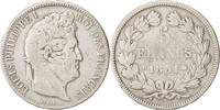France 5 Francs Monnaie, Louis-Philippe, Lyon, Argent, KM:745.4 -