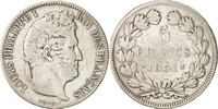 France 5 Francs Monnaie, Louis-Philippe, Paris, Argent, KM:745.1 -