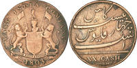 Inde britannique 20 Cash Monnaie, INDIA-BRITISH, MADRAS PRESIDENCY, Soho Mint, Birmingham -