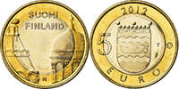 Finlande 5 Euro Uusimaa, Bi-Metallic, KM:191 -
