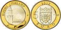 Finlande 5 Euro La cathédrale de Turku, Bi-Metallic, KM:213 -