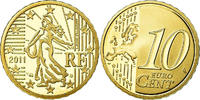 France 10 Euro Cent BE, Laiton, KM:1410 -