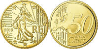 France 50 Euro Cent 2010 Paris BE, Laiton, KM:1412 FDC