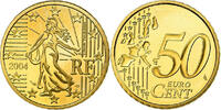 France 50 Euro Cent 2004 Paris BE, Laiton, KM:1287 FDC