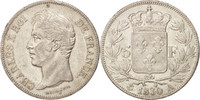 France 5 Francs Monnaie, Charles X, Paris, Argent, KM:728.1 -
