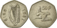 Irlande 50 Pence Monnaie, IRELAND REPUBLIC, Copper-nickel, KM:24 -