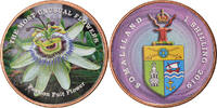 Somaliland Shilling Monnaie, Fleurs - Passiflore, Stainless Steel -