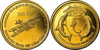 France 100 Francs Monnaie, Paris, Bassas da India, Bronze-Aluminium -