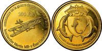 France 100 Francs Monnaie, Paris, Bassas da India, Bronze-Aluminium -