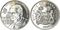 Sierra Leone Dollar Monnaie, British Royal Mint, Pape Benoit XVI -