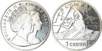 Île de Man Crown Monnaie, Isle of Man, Pobjoy Mint, J.O de Londres - Kayak -