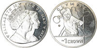 Île de Man Crown Monnaie, Isle of Man, Pobjoy Mint, J.O de Londres - Tennis de -
