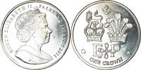 Îles Falkland Crown Monnaie, Falkland Islands, Elizabeth II, Pobjoy Mint -