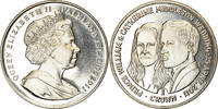 Îles Falkland Crown Monnaie, Falkland Islands, Elizabeth II, Pobjoy Mint, Mariage du -