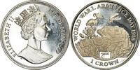 Île de Man Crown Monnaie, Isle of Man, Elizabeth II, Pobjoy Mint, Jour de -