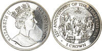 Île de Man Crown Monnaie, Isle of Man, Elizabeth II, Pobjoy Mint, Chemins de fer - -