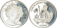 Île de Man Crown Monnaie, Isle of Man, Elizabeth II, Pobjoy Mint, Couronnement de la -