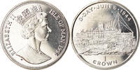 Île de Man Crown Monnaie, Isle of Man, Elizabeth II, Pobjoy Mint, D-Day - Marine -