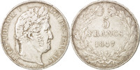France 5 Francs Monnaie, Louis-Philippe, Paris, Argent, KM:749.1 -