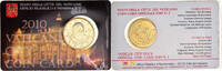Cité du Vatican 50 Euro Cent Coin card, Laiton -