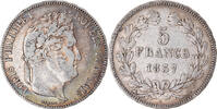 France 5 Francs Monnaie, Louis-Philippe, Rouen, Argent -