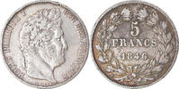 France 5 Francs Monnaie, Louis-Philippe, Bordeaux, Argent -