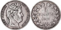 France 5 Francs Monnaie, Louis-Philippe, Paris, Argent -