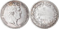 France 5 Francs Monnaie, Louis-Philippe, Rouen, Argent -