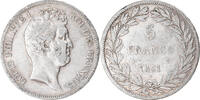 France 5 Francs Monnaie, Louis-Philippe, Lille, Tranche en relief -