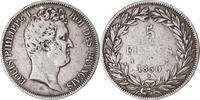 France 5 Francs Monnaie, Louis-Philippe, Paris, Argent, Gadoury:676 -