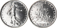 France Franc 1989 Paris Monnaie, Semeuse, Paris, Nickel, Gadoury:474, KM... 17,95 EUR  + 4,95 EUR frais d'envoi